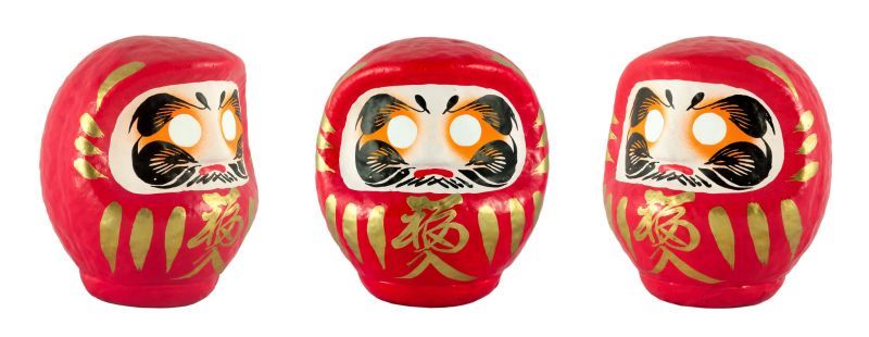 chất liệu của Daruma chất liệu của Daruma